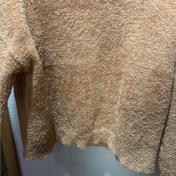 Elegant Tan Cowl Neck Sweater - Picture 6 of 7